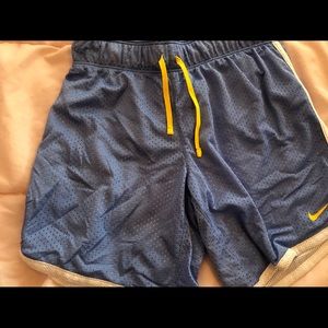 Blue Nike shorts